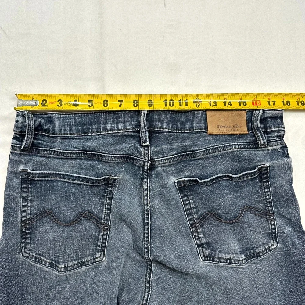 Urban Star Relaxed Fit Straight Leg Jeans Men Size 36x34 Blue Denim Cotton Blend